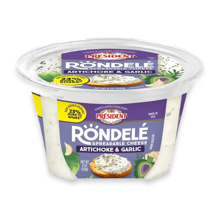 Rondelé Creamy Whipped Artichoke & Garlic Spreadable Cheese 8 oz