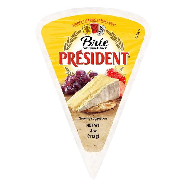 Soft Ripened Brie Cheese Wedge