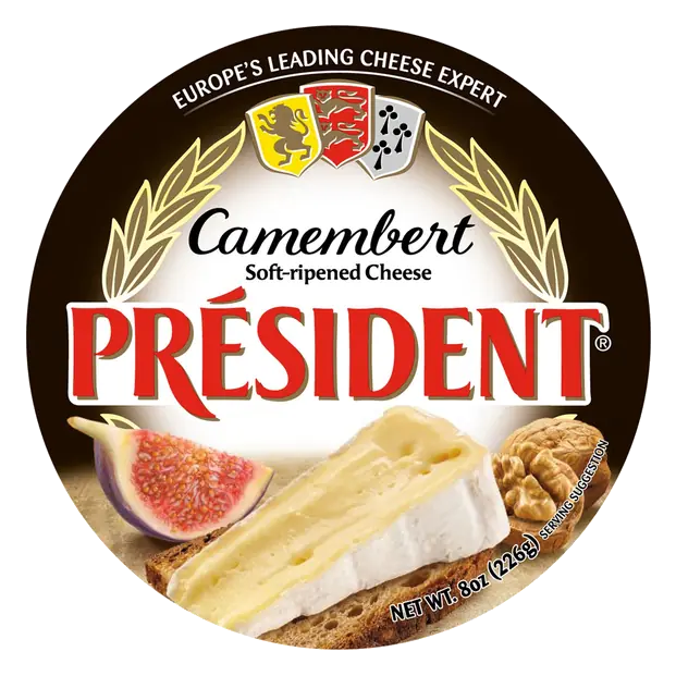 Soft Ripened Camembert Cheese Wheel