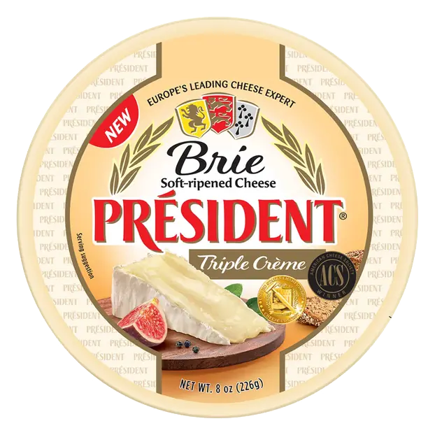 President Triple Creme Brie Cheese 8 oz
