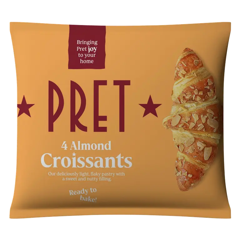 Pret 4 Almond Croissants 280g