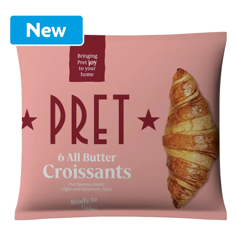 Pret 6 All Butter Croissants 330g