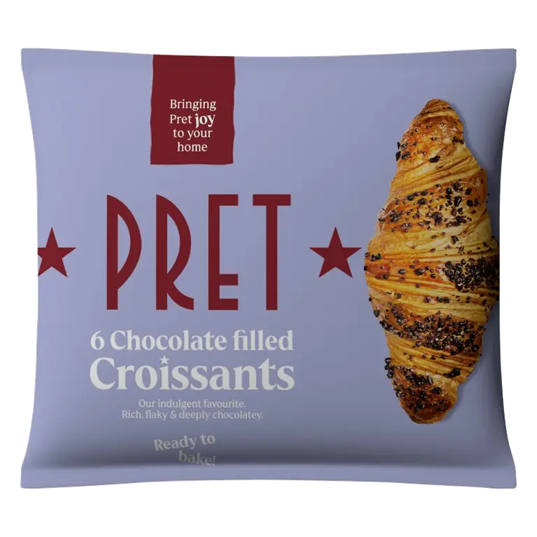Pret 6 Chocolate Filled Croissants 420g