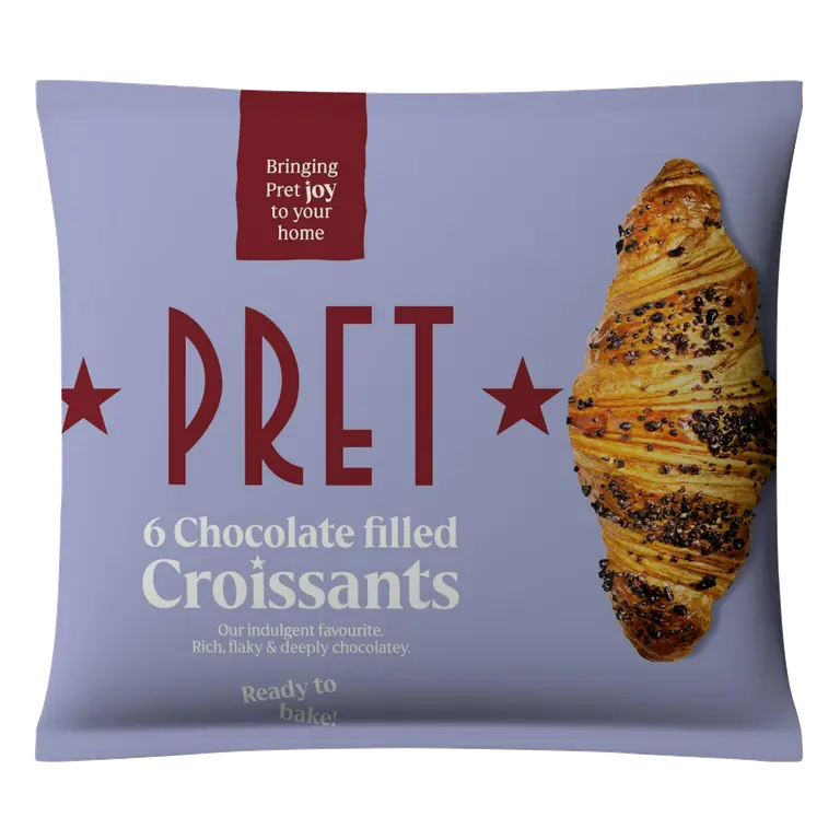 Chocolate Filled Croissants x6 420g