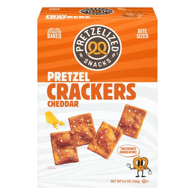 Snacks Bite Sized Cheddar Pretzel Crackers