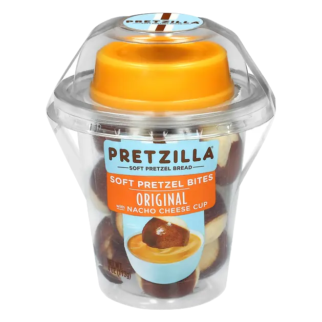 Pretzilla Original Soft Pretzel Bites with Nacho Cheese Cup