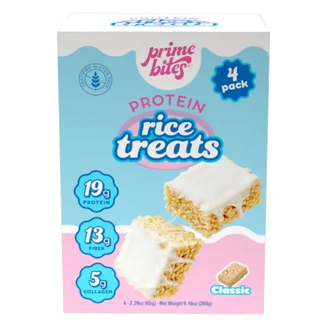 Prime Bites Classic Protein Rice Treat- 19g Protein, 9.16oz/4ct