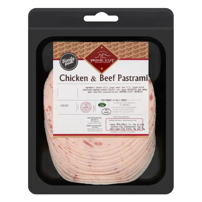 Chicken & Beef Pastrami Family Pack 220g
