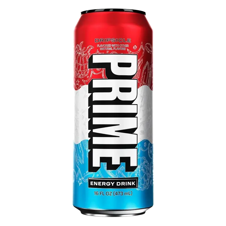 Prime Dripsicle Energy Drink, 16 fl oz: Caffeinated, Tropical Punch