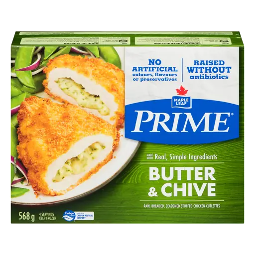 Frozen Stuffed Chicken Breast Butter & Chive Raised Without Antibiotics 568 g