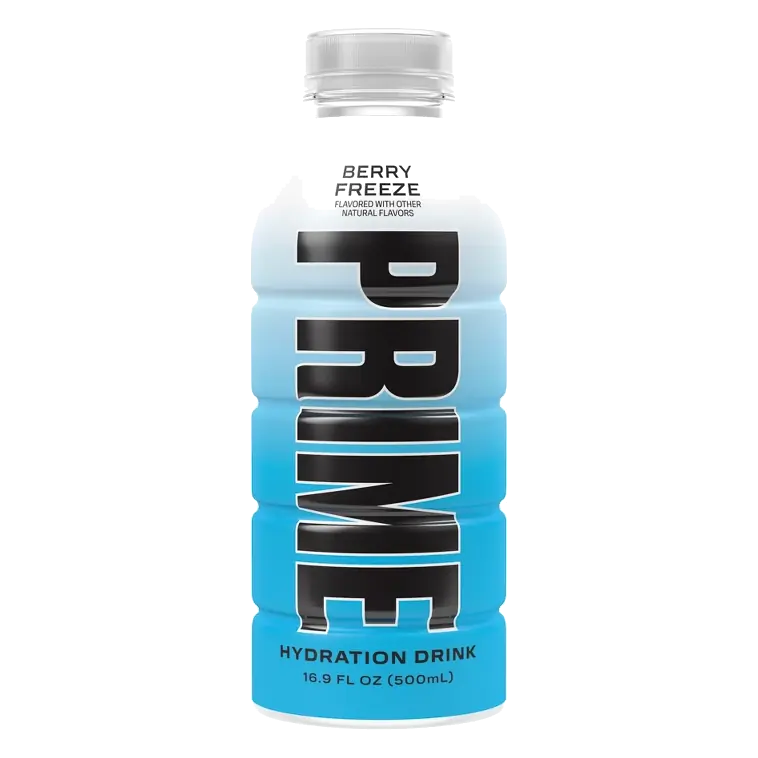 Prime Hydration Berry Freeze Sports Drink, 16.9 fl oz Bottle: Non-Caffeinated