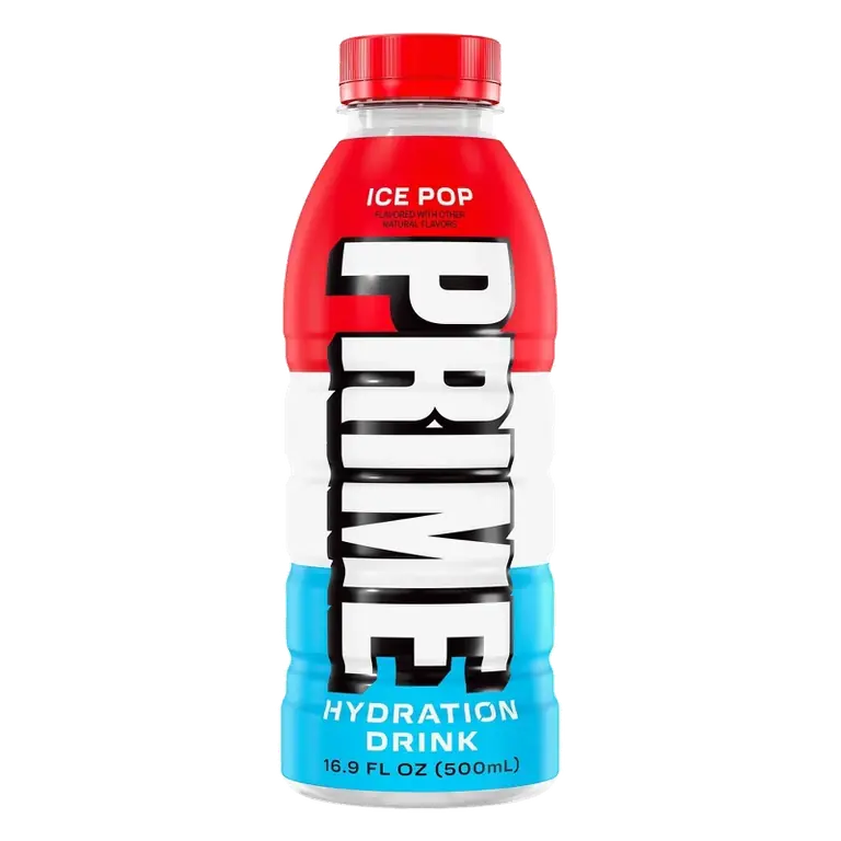 Prime Hydration Ice Pop Sports Drink, 16.9 fl oz Bottle: Non-Caffeinated