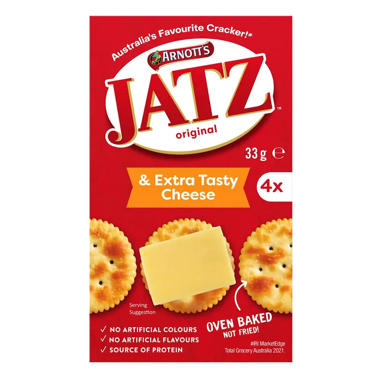 Arnott's Jatz & Extra Tasty Cheese