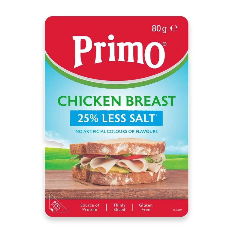 Chicken Breast Sliced 25% Less Salt