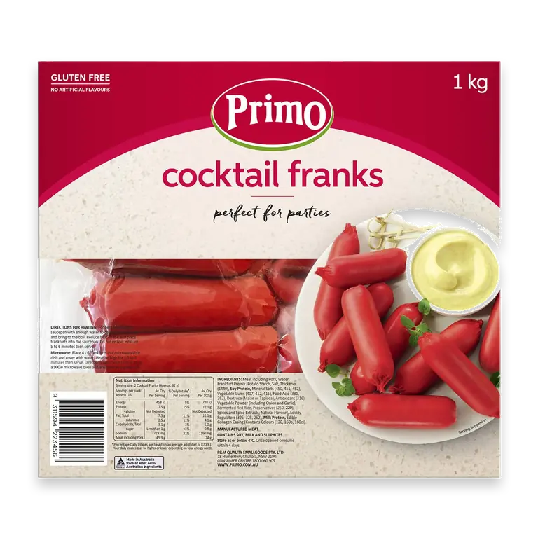 Cocktail Frankfurts Hot Dog
