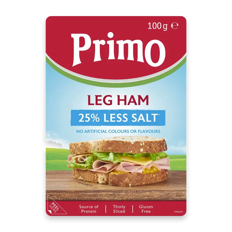 Leg Ham Sliced 25% Less Salt