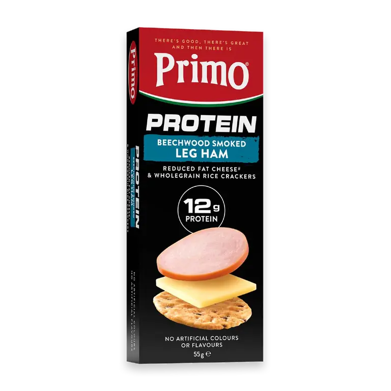 Protein Smoked Leg Ham Cheese & Wholegrain Crackers