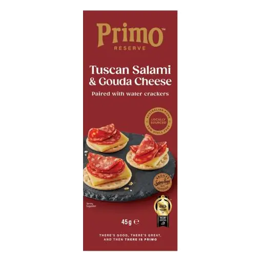 Reserve Tuscan Salami With Gouda Cheese & Water Crackers Snack Pack