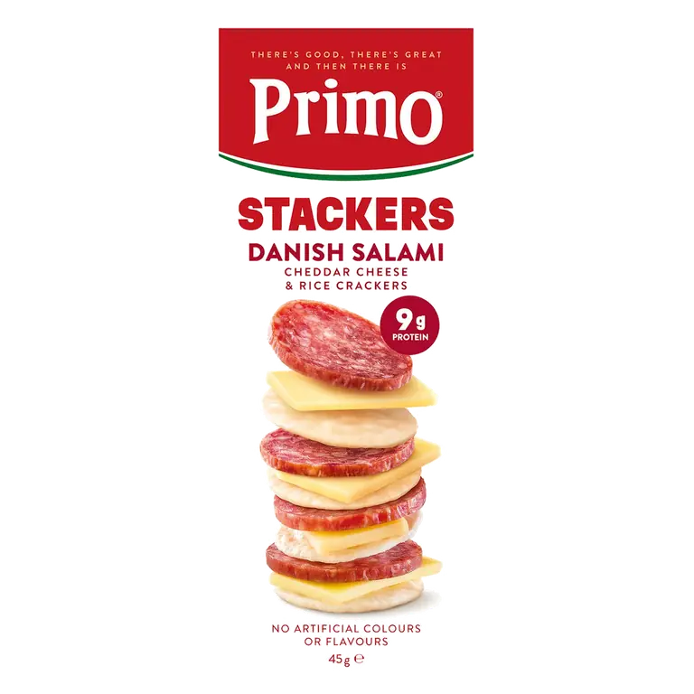 Stackers Danish Salami With Cheddar Cheese & Crackers