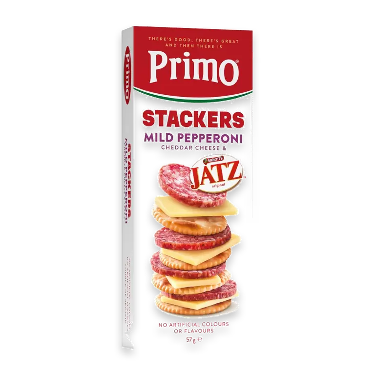Stackers Mild Pepperoni Cheese & Jatz Crackers
