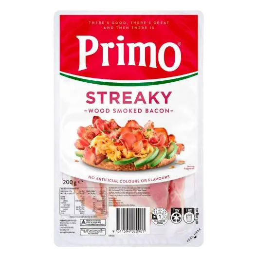 Streaky Rindless Bacon