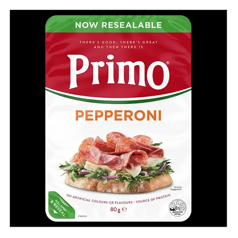 Thinly Sliced Pepperoni Hot Salami