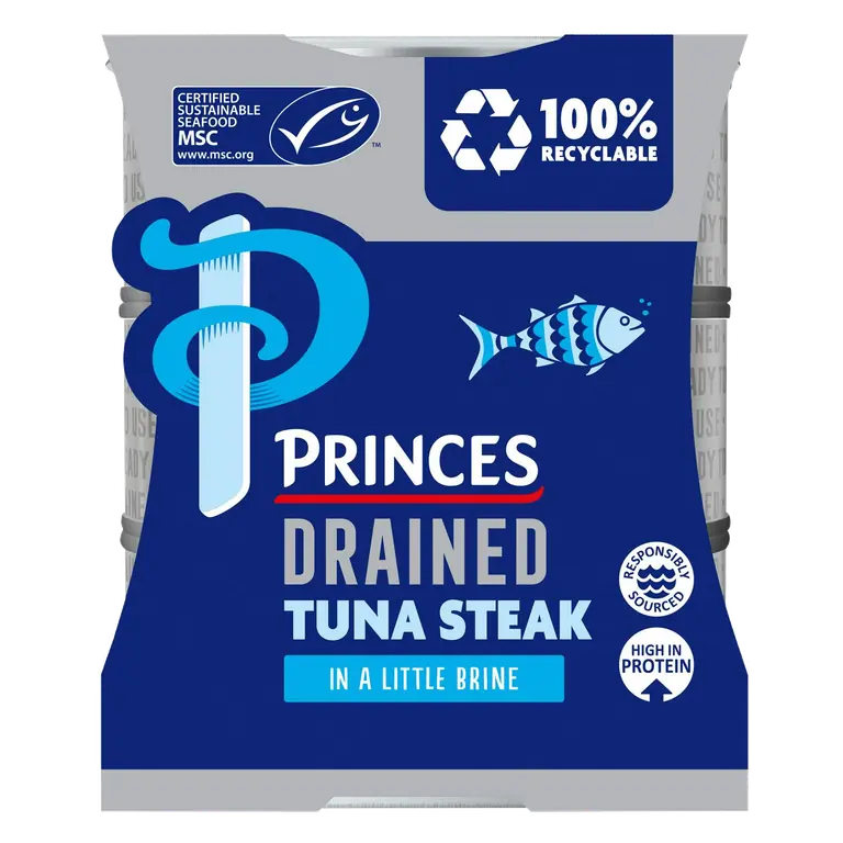 Drained & Ready to Use Tuna Steak with a Little Brine 3x110g