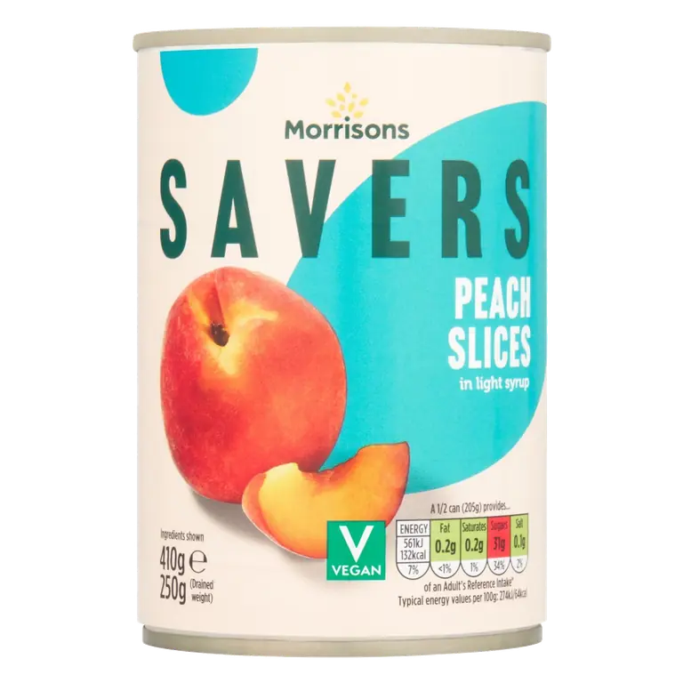 M savers Peaches In Syrup (240g)