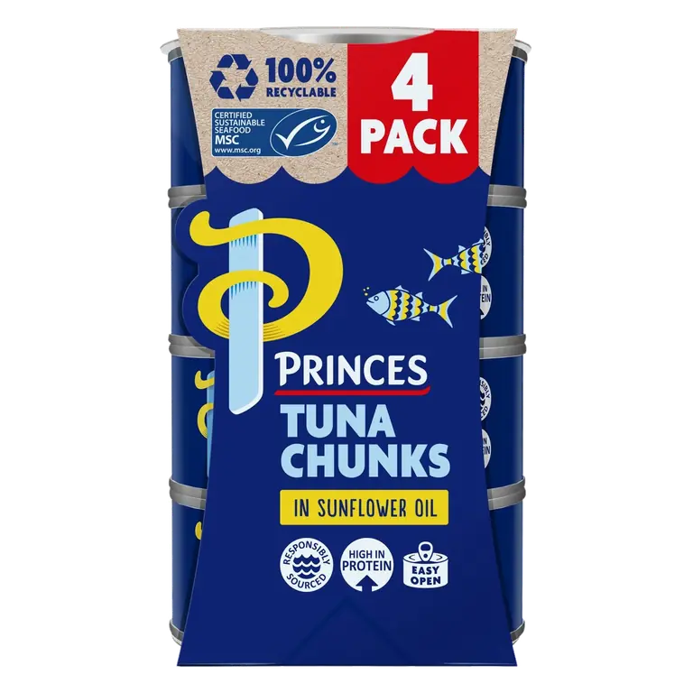 Tuna Chunks In Sunflower Oil (4x145g)