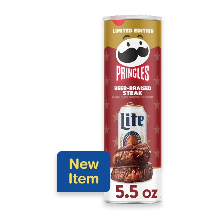 Miller Lite Beer-Braised Steak Potato Crisps Chips