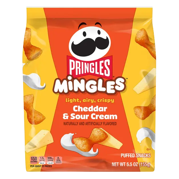 Mingles Cheddar & Sour Cream Puffed Snacks
