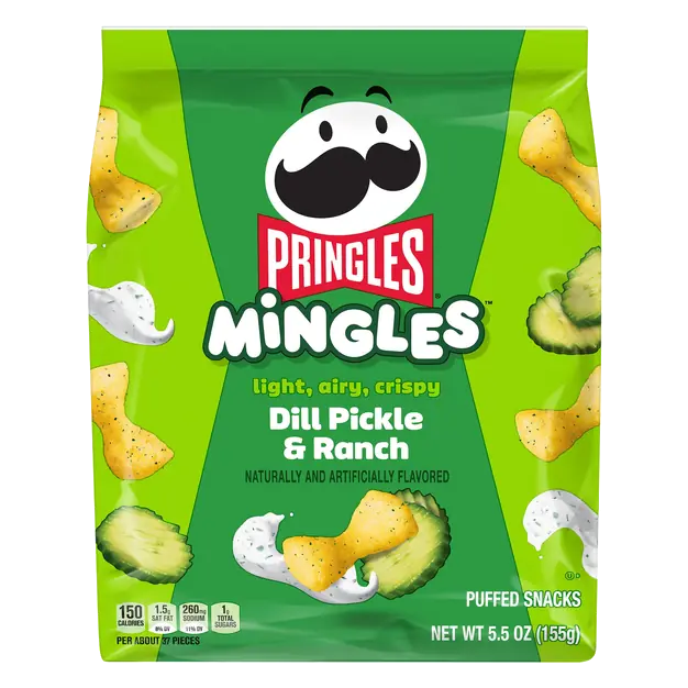 Mingles Dill Pickle & Ranch Puffed Snacks