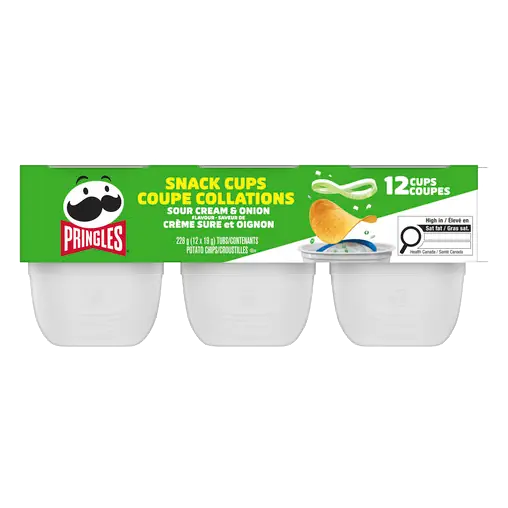 Potato Chips Snack Stackers Sour Cream & Onion 12 x 19 g