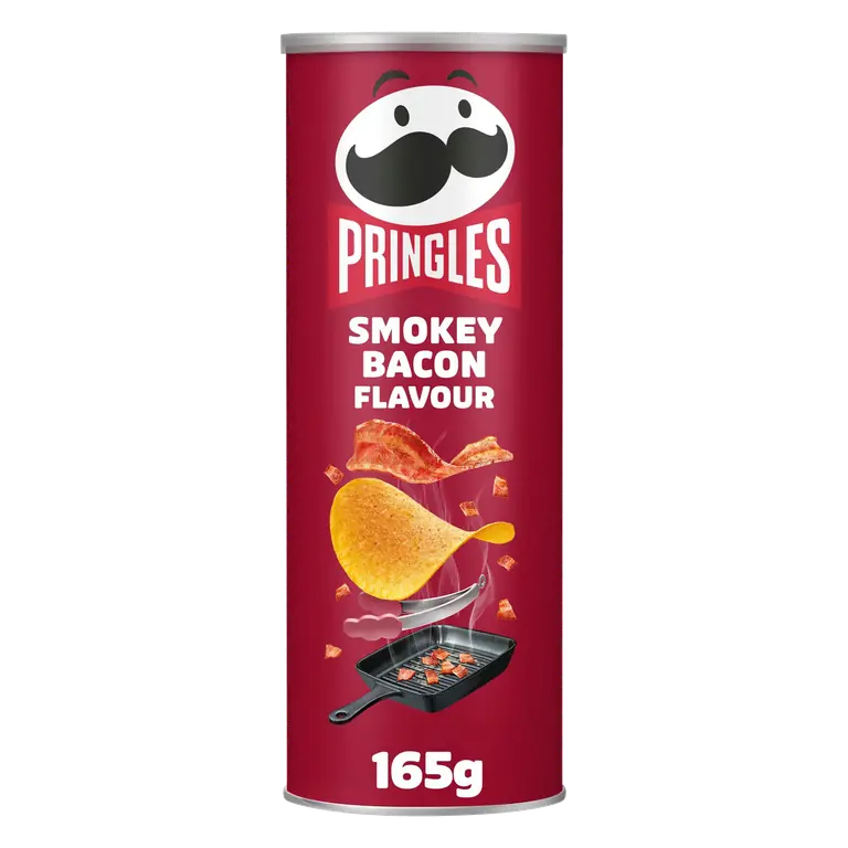 Pringles Smokey Bacon Flavour Sharing Crisps 165g