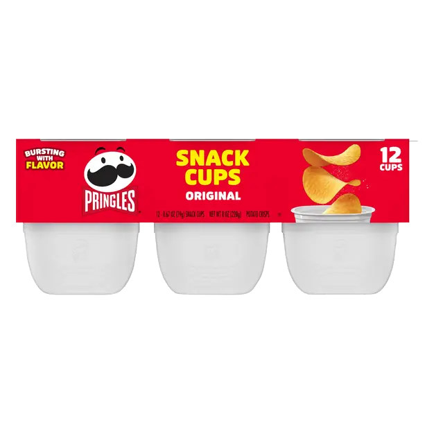 Snack Cups Original Potato Crisps - 12 ct