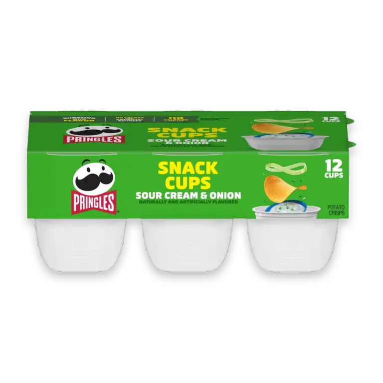 Snack Cups Sour Cream and Onion Potato Crisps Chips