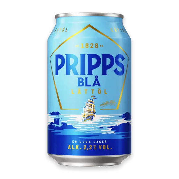 Pripps Blå Ljus Lager 2 2 Lättöl