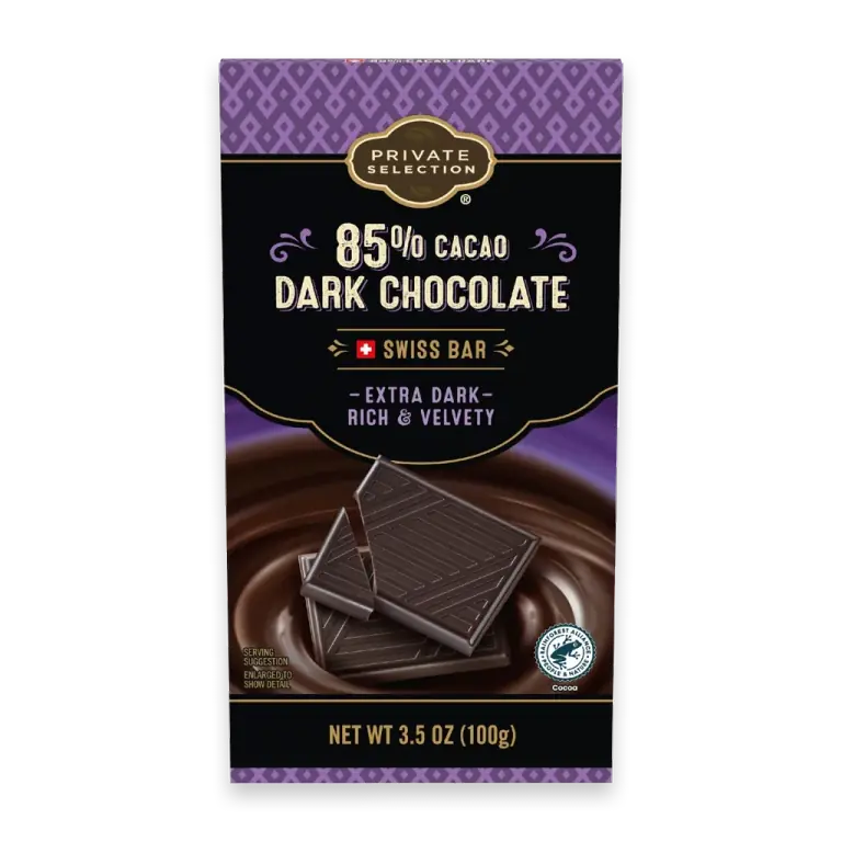 85% Cacao Dark Chocolate Swiss Candy Bar