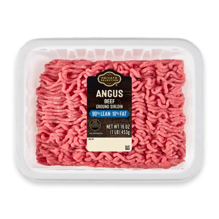 90/10 Angus Sirloin Ground Beef Tray 1 LB