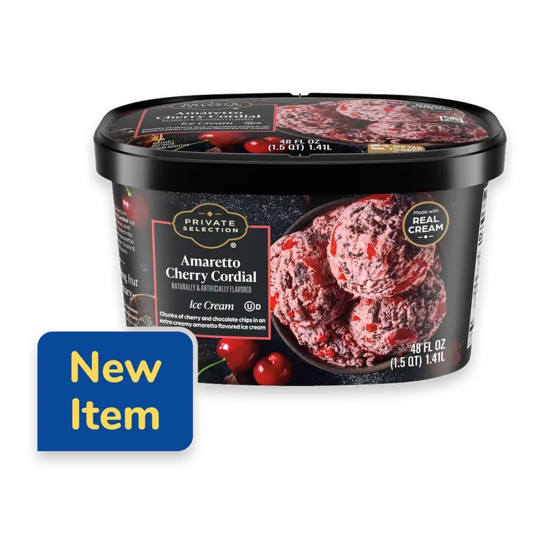 Amaretto Cherry Cordial Ice Cream Tub