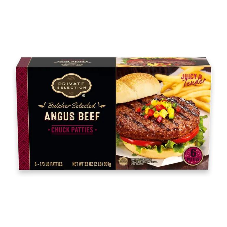 Angus Beef Chuck Patties 6 Count