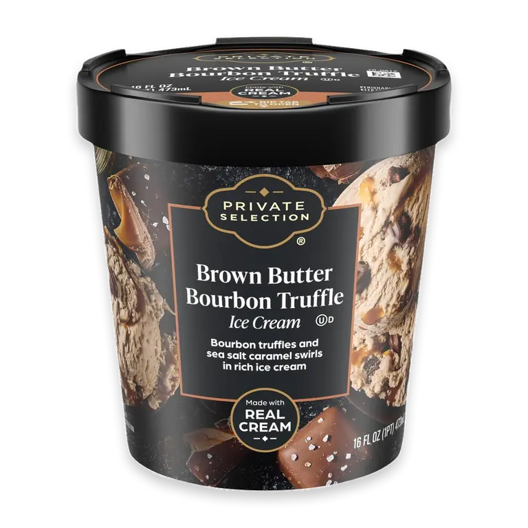 Brown Butter Bourbon Truffle Ice Cream Pint