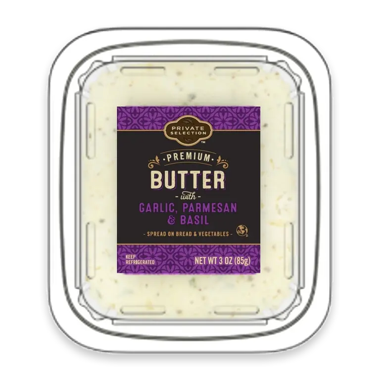 Butter with Garlic Parmesan and Basil Tub