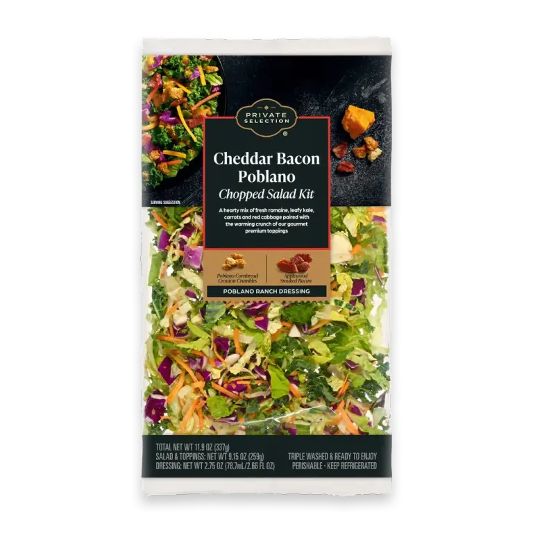 Cheddar Bacon Poblano Chopped Salad Kit