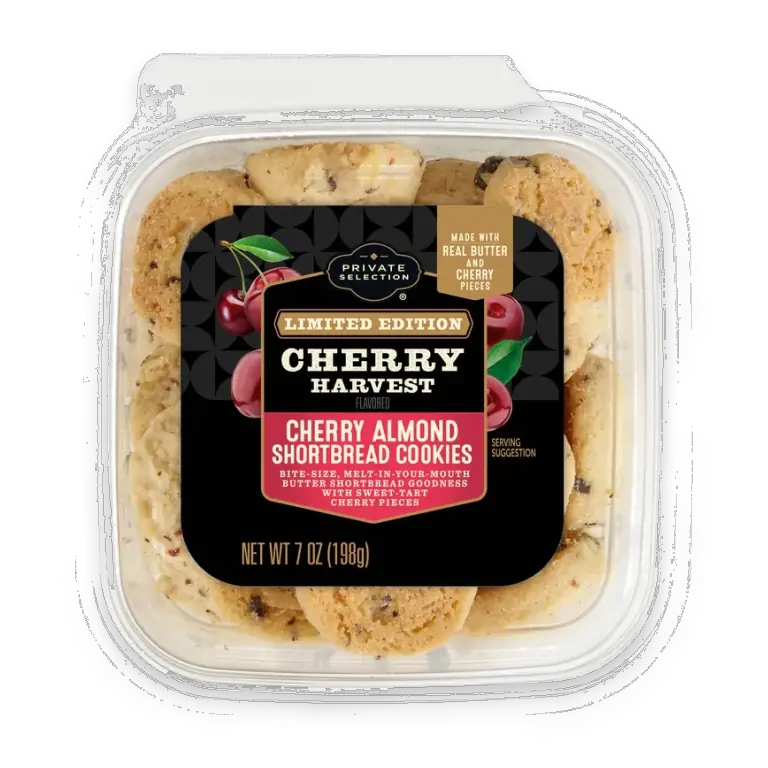 Cherry Almond Shortbread Cookies