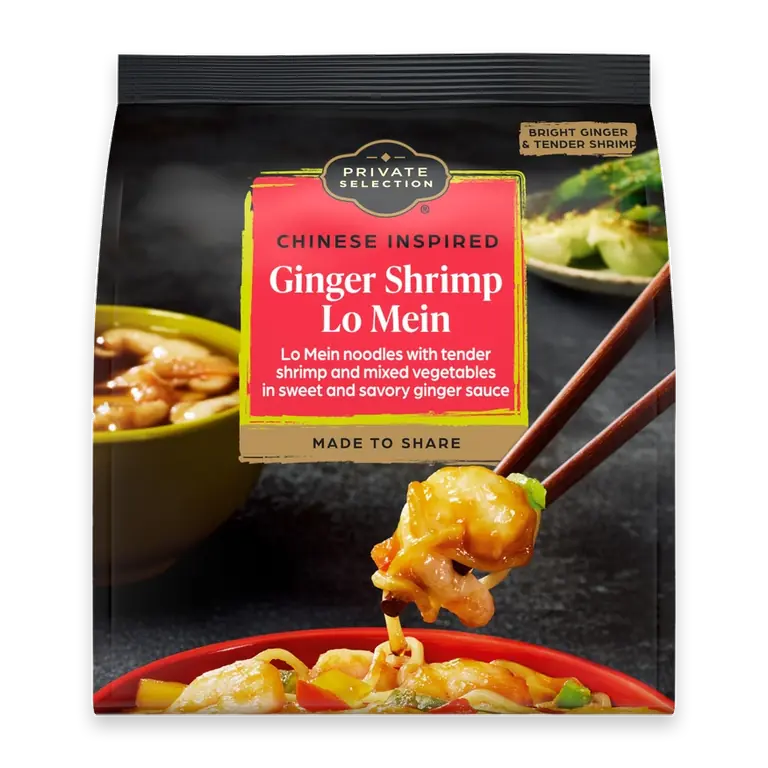 Chinese Inspired Ginger Shrimp Lo Mein