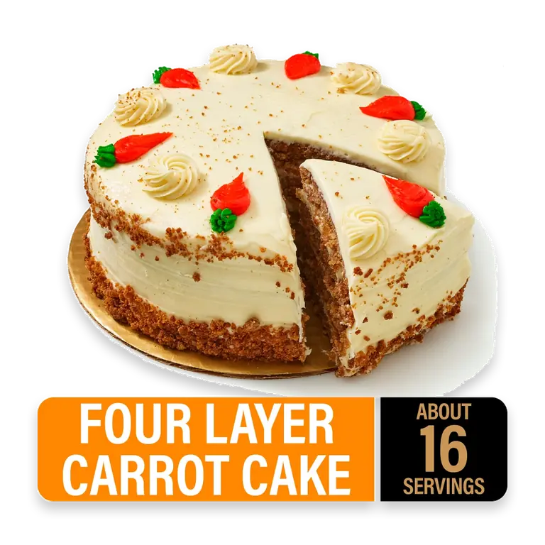 Cream Cheese Iced Four Layer Carrot Cake