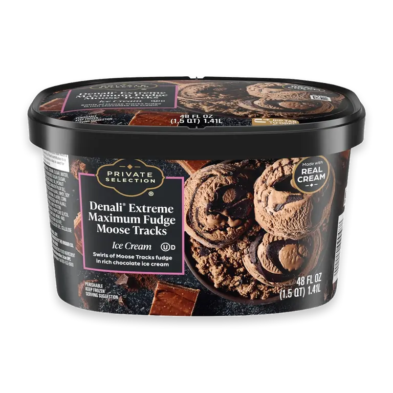 Denali Extreme Maximum Fudge Moose Tracks Ice Cream Tub