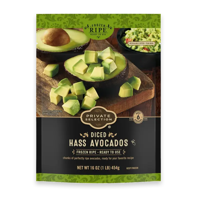 Diced Haas Frozen Avocados