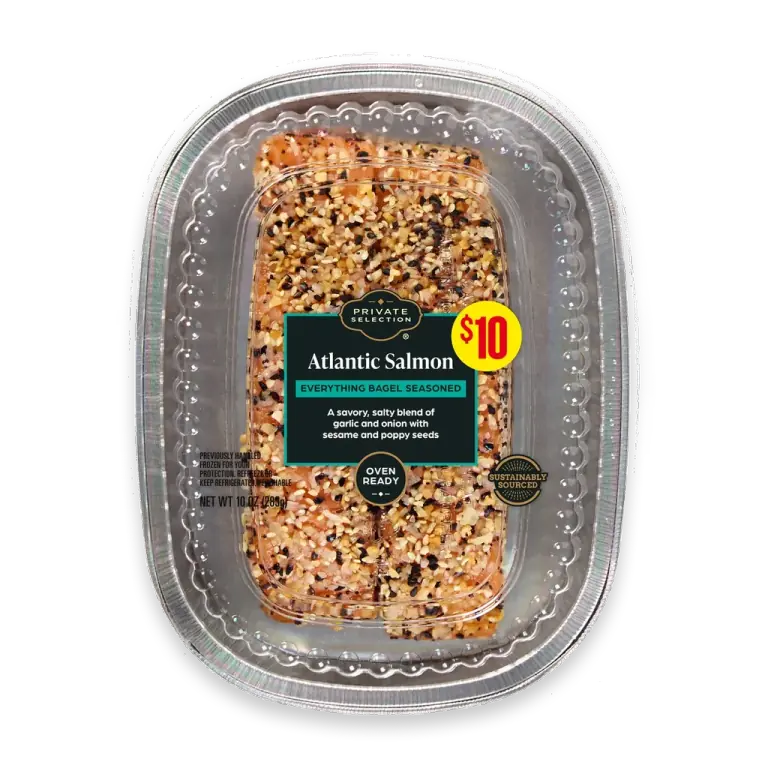 Everything Bagel Crusted Atlantic Salmon